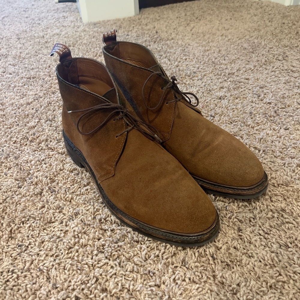 RM Williams snuff suede chukka boots